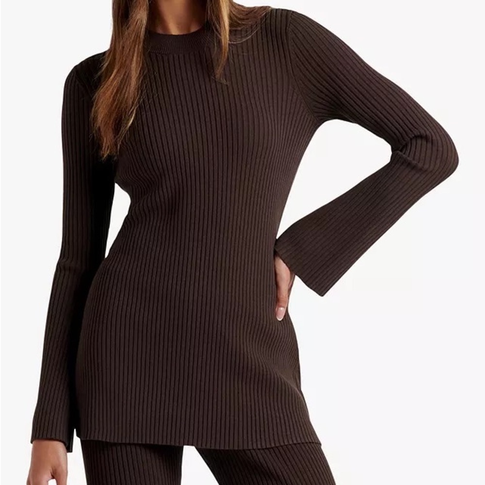 Ever New Rib Knit Long Top